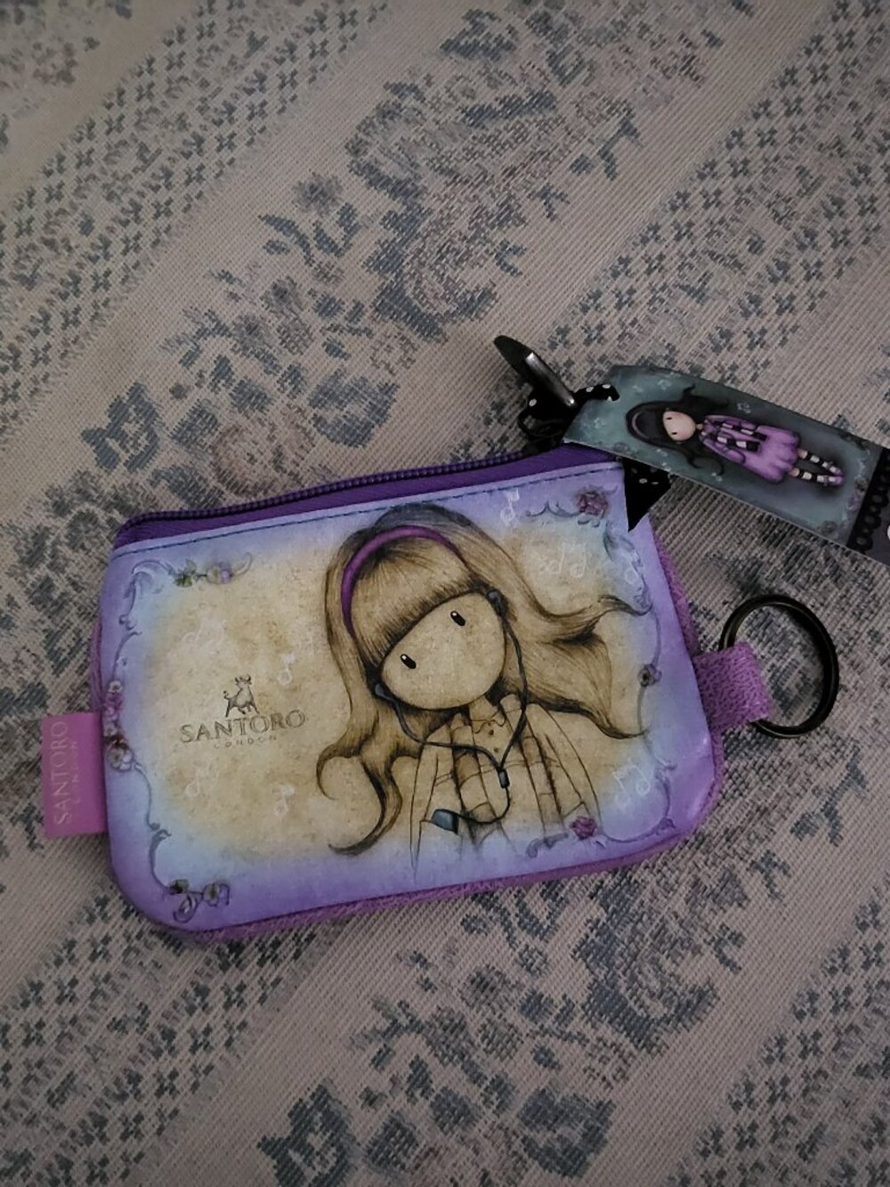 NWT Santoro London Gorjuss Little Song Coin Purse Pouch